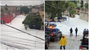 Niegan desbordamiento de la presa “Los Cuartos” en Naucalpan, y anuncian censo de afectados por inundaciones tras lluvia