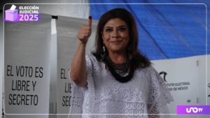 Clara Brugada vota en Iztapalapa por el Poder Judicial 2025; afirmó que la participación “fortalece la democracia”   