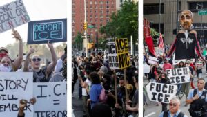 Toque de queda, gritos y enfrentamientos: estallan nuevas protestas contra redadas en EE. UU.