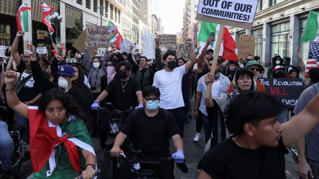 Protestas en Estados Unidos contra las políticas migratorias de Donald Trump