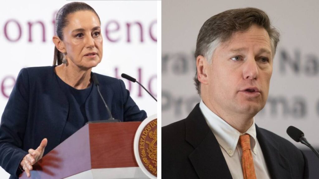 Cristopher Landau llegó a Palacio Nacional para sostener una reunión con la presidenta Claudia Sheinbaum