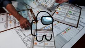 “Como buen ‘gamer’, me tengo que pronunciar”: tachan boleta de elección en Veracruz con dibujo de ‘Among Us’ y genera polémica