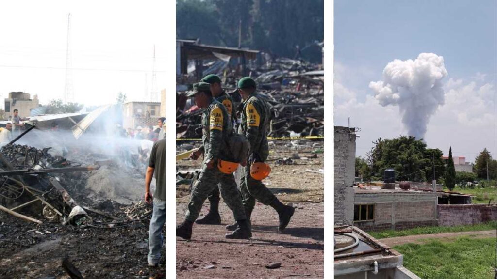 Explosiones en Tultepec por pirotecnia