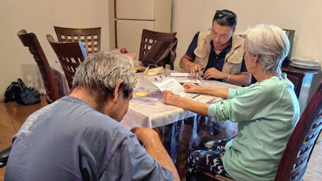 Visita domiciliaria Pensión Bienestar.