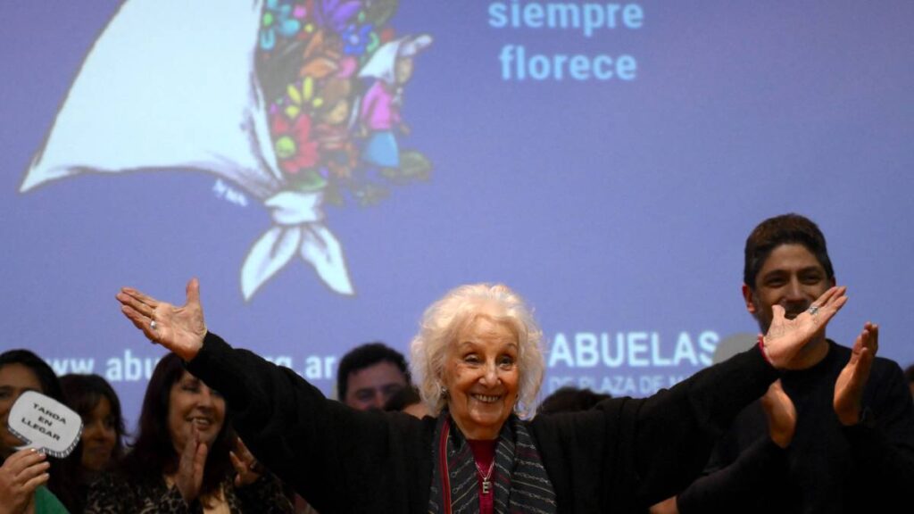 Estela de Carlotto presidenta de Abuelas de Plaza de Mayo.