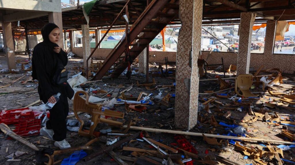 Ataque a cafetería en Gaza.