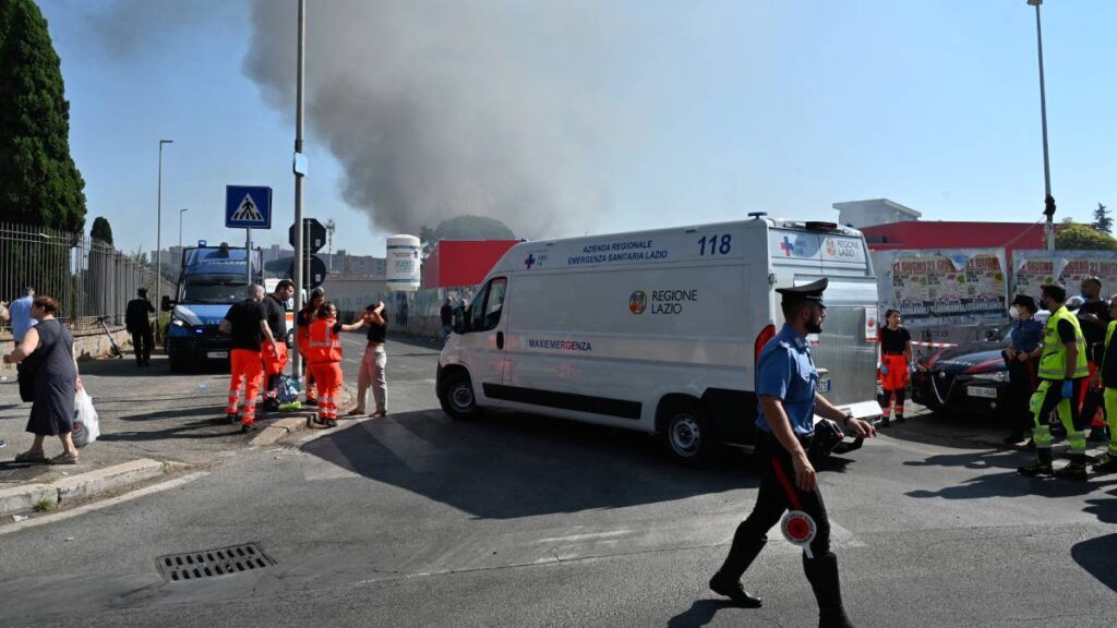 Explosión en gasolinera de Roma