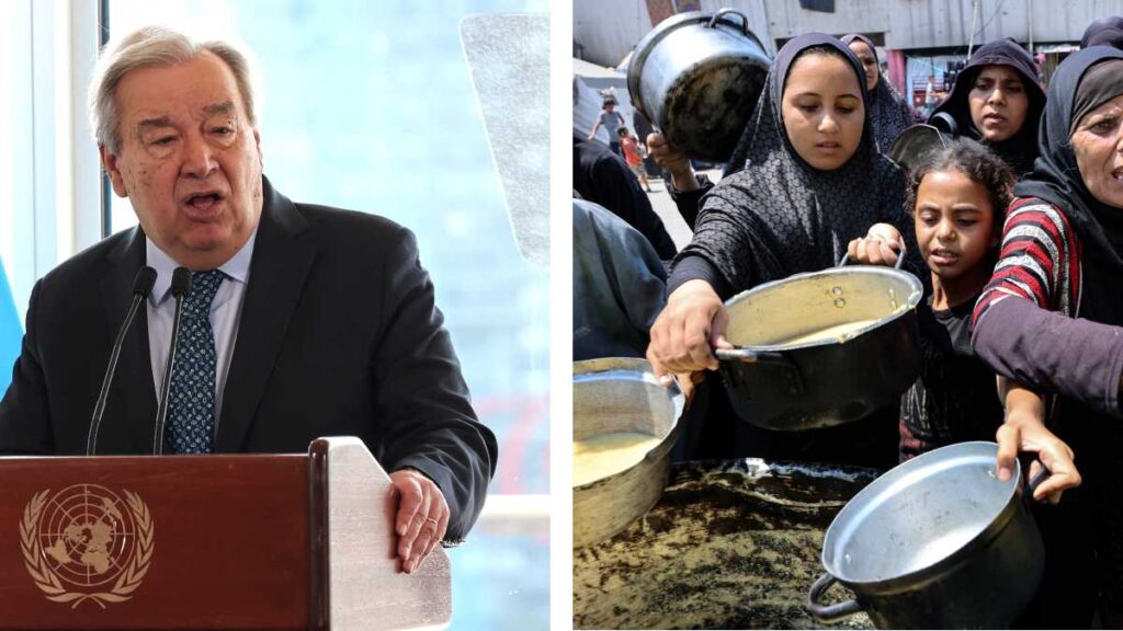 Guterres acusa a la comunidad internacional de indiferencia en Gaza