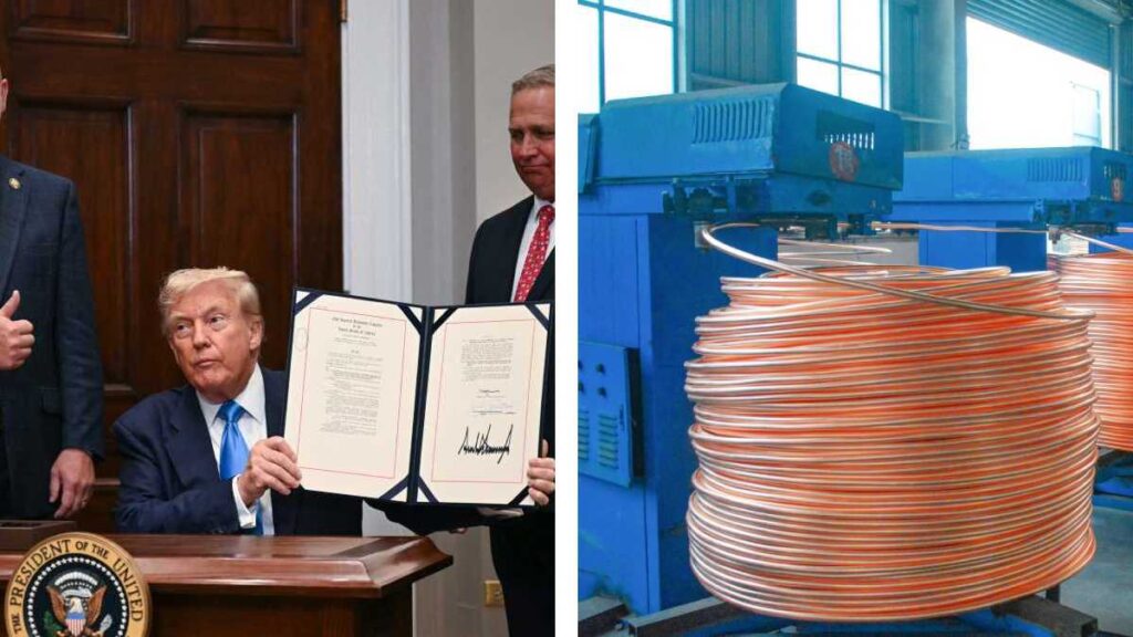 Productos de cobre que tendrán aranceles de Trump
