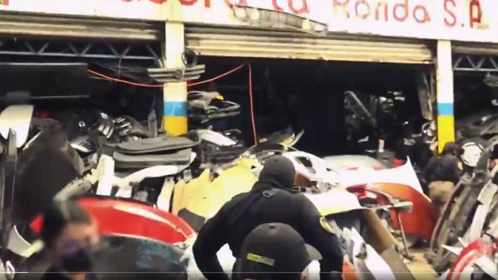 Incautan autopartes en la alcaldía Cuauhtémoc