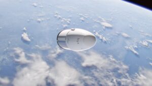 Una cápsula espacial con restos humanos se estrella en el Pacífico
