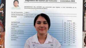 Lizette, de Chiapas, logra puntaje perfecto y entra a Ingeniería Aeroespacial en la UNAM