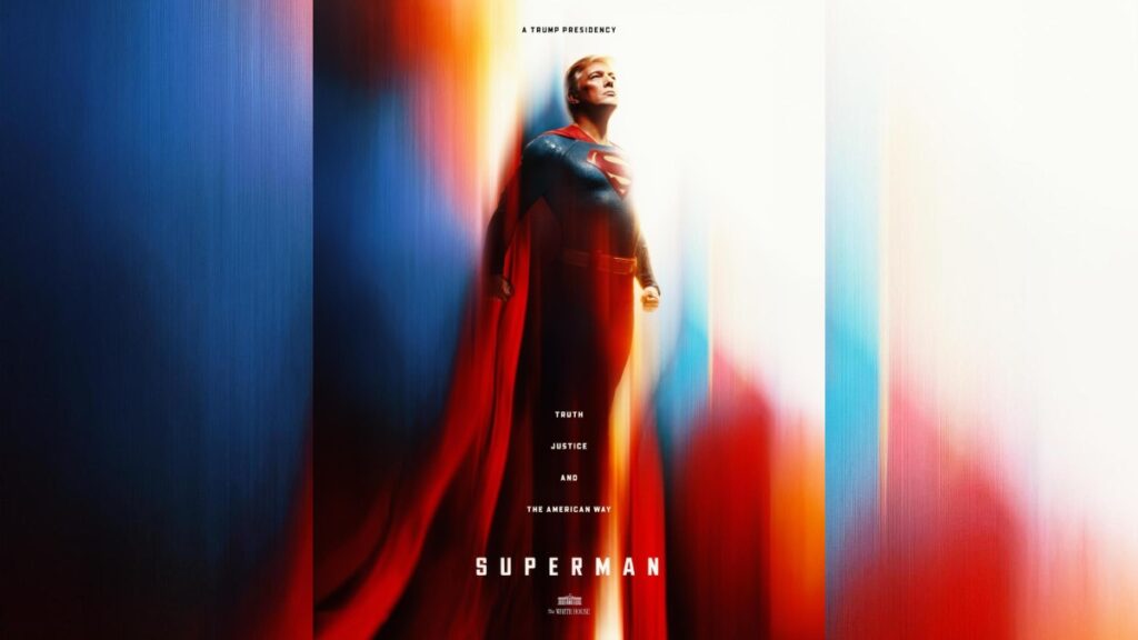 Con ayuda de la IA, la Casa Blanca imagina a Trump, ahora como Superman