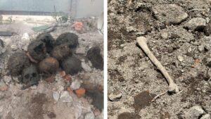 Hallan cráneos humanos en obra de la alcaldía Cuauhtémoc