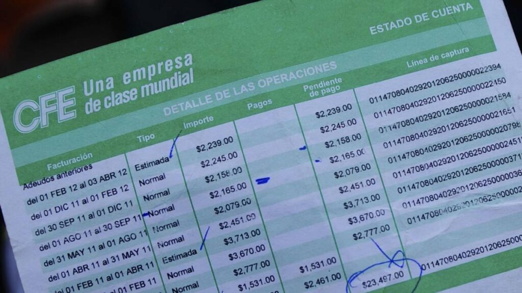REcibo CFE