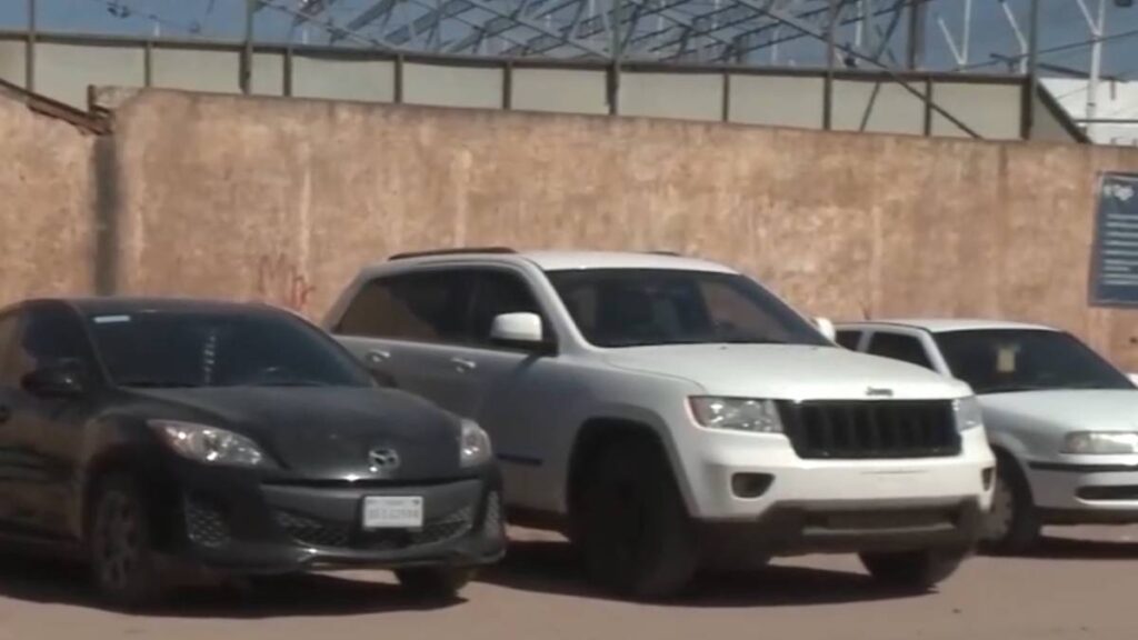 Autos recuperados en Durango.