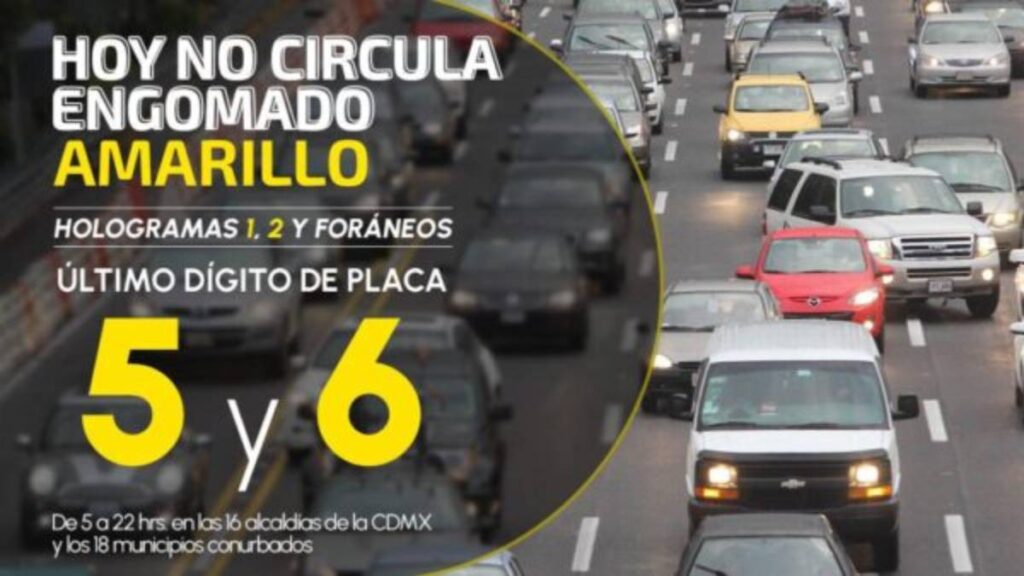 Hoy No Circula, lunes de julio 2025.