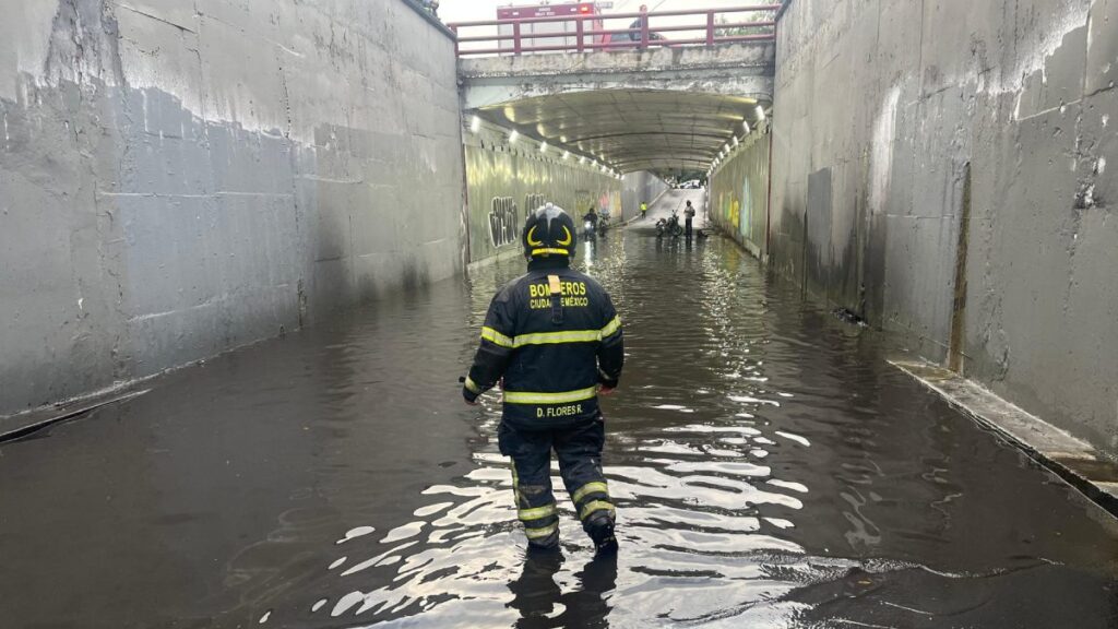 inundaciones tras lluvias en la CDMX