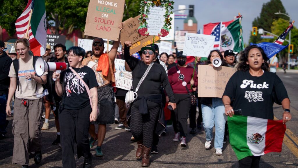 Manifestación anti ICE