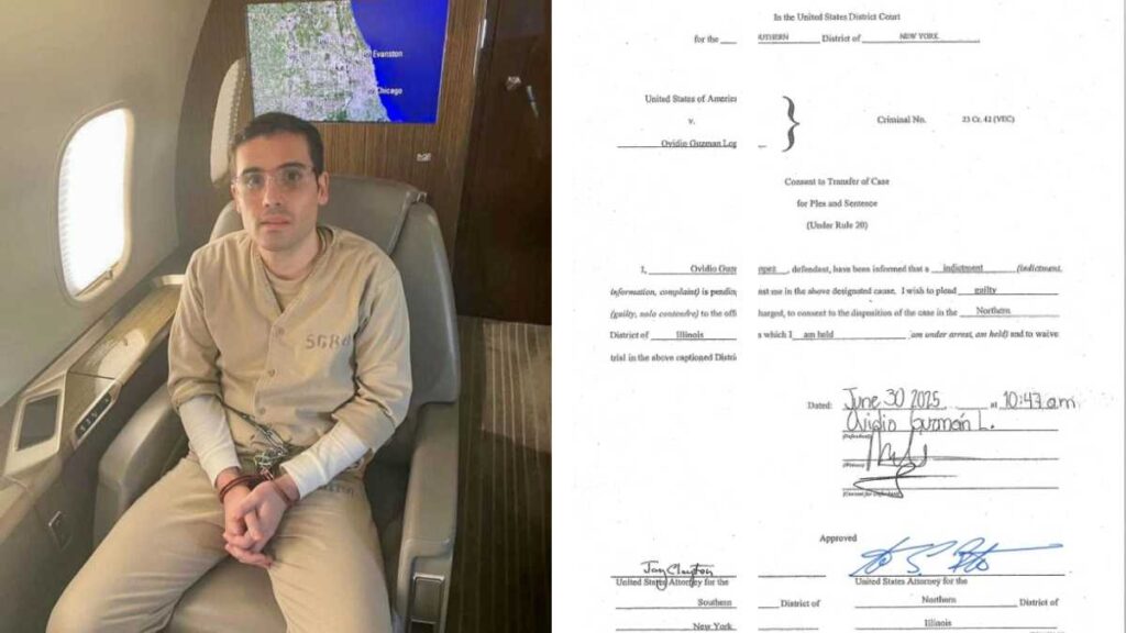 Ovidio Guzmán busca declararse culpable en EE. UU.
