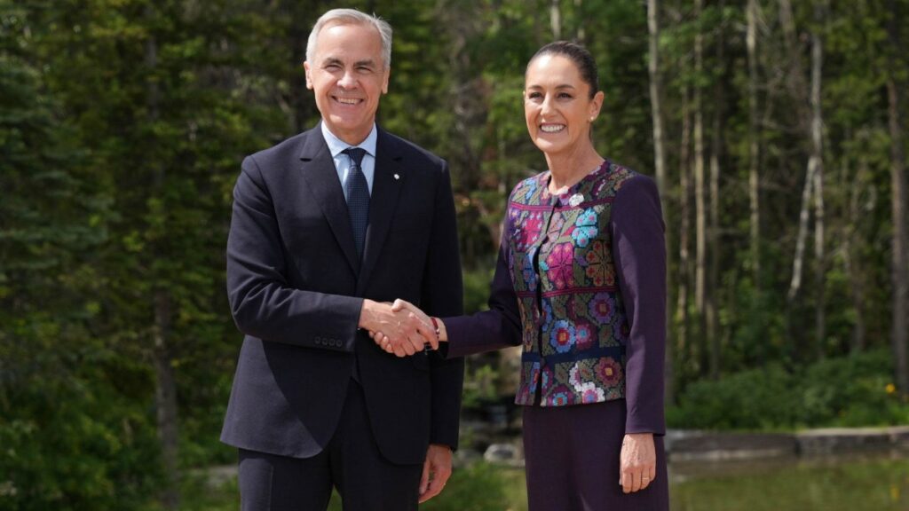 Claudia Sheinbaum y Mark Carney