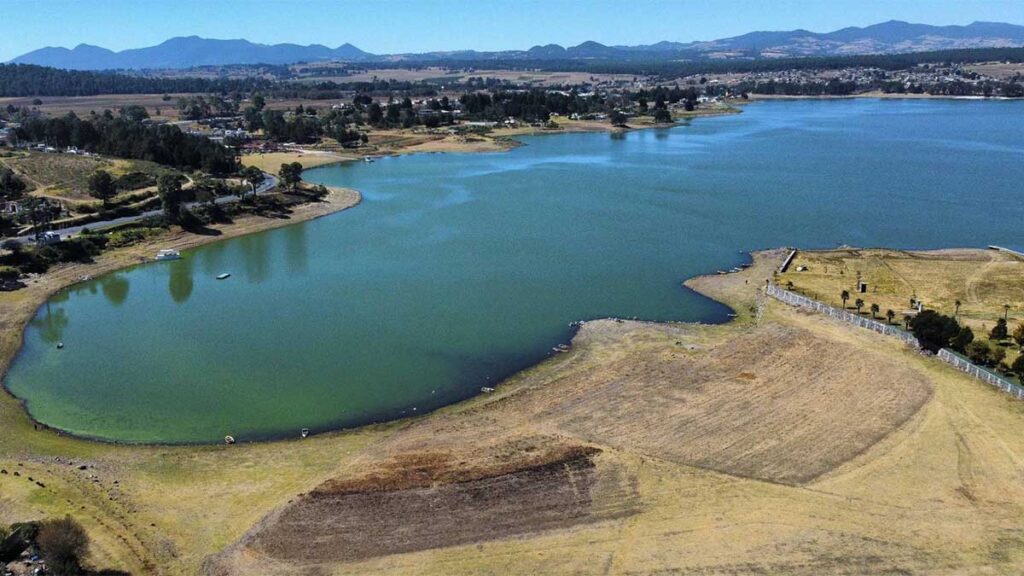 Conagua reporta sobre el nivel de las presas del Cutzamala.