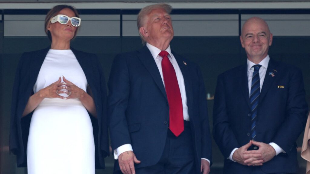 Donald Trump y Melania presentes en la final del Mundial de Clubes 2025: fotos