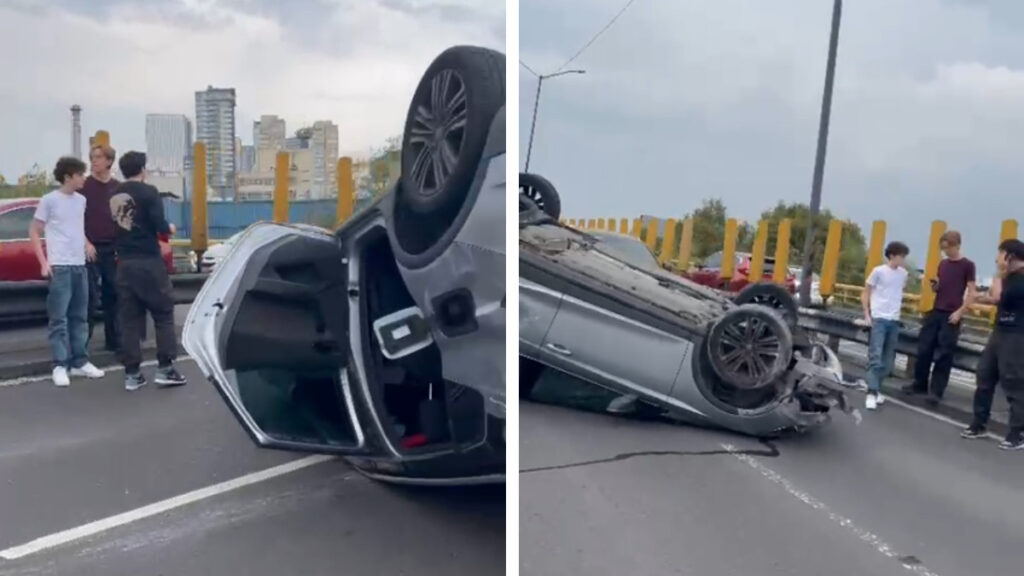 Volcadura en Río San Joaquín causa caos vial en Miguel Hidalgo