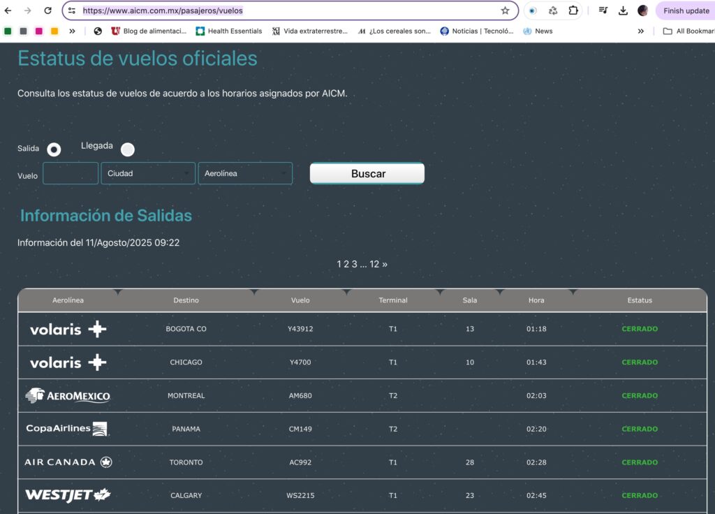 Vuelos cancelados e inundaciones: atajos y apps para ver cuál es el estatus de tu vuelo en el AICM