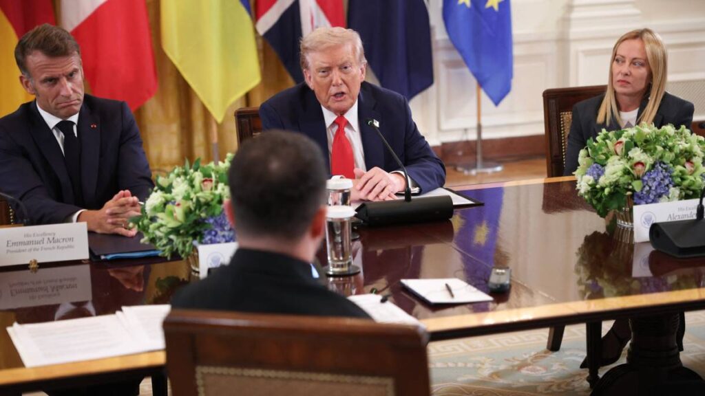 cumbre con líderes europeos con Trump