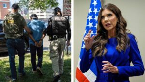 Kristi Noem anuncia el arresto número 5 mil de migrantes y lanza advertencia