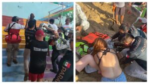 Turista es arrollada por lancha en playa Condesa, Acapulco; imágenes