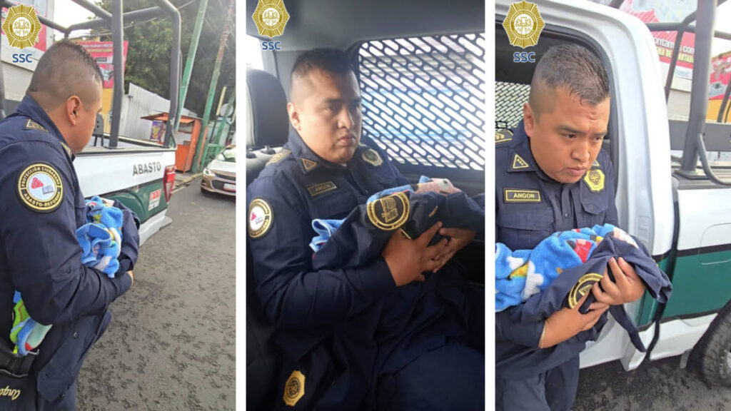 Rescatan a bebé abandonado en baños de la estación.