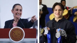 Clavadistas mexicanos se reúnen con Sheinbaum tras hazaña en Singapur 2025, promete apoyo al deporte