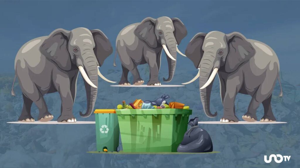 a cuanto equivalen 35 mil toneladas de basura