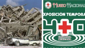 Cruz Roja presenta exposición por el sismo de 1985 a 40 años del desastre