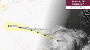 Huracán Gil es categoría 1: no genera efectos en territorio mexicano
