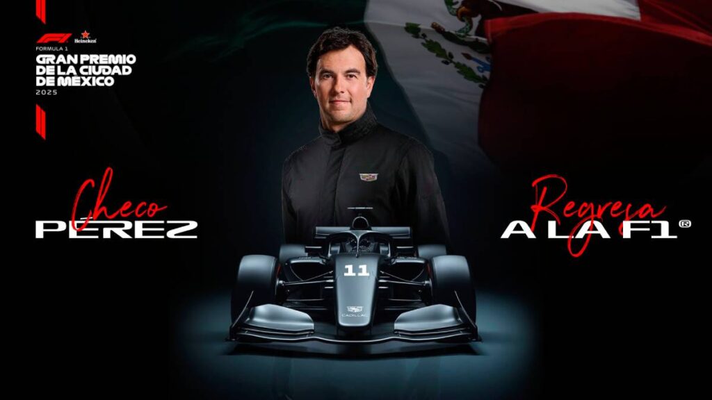 GP de México felicita a “Checo” Pérez por su regreso a Formula 1
