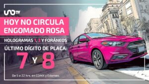No circulan este martes 12 de agosto vehículos con placas terminación 7 y 8