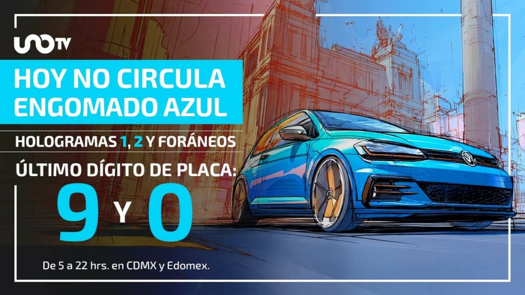 Hoy no circula viernes 8 de agosto