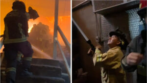 Fuerte incendio en bodega de abarrotes en Tlalnepantla; desalojan a 16 personas