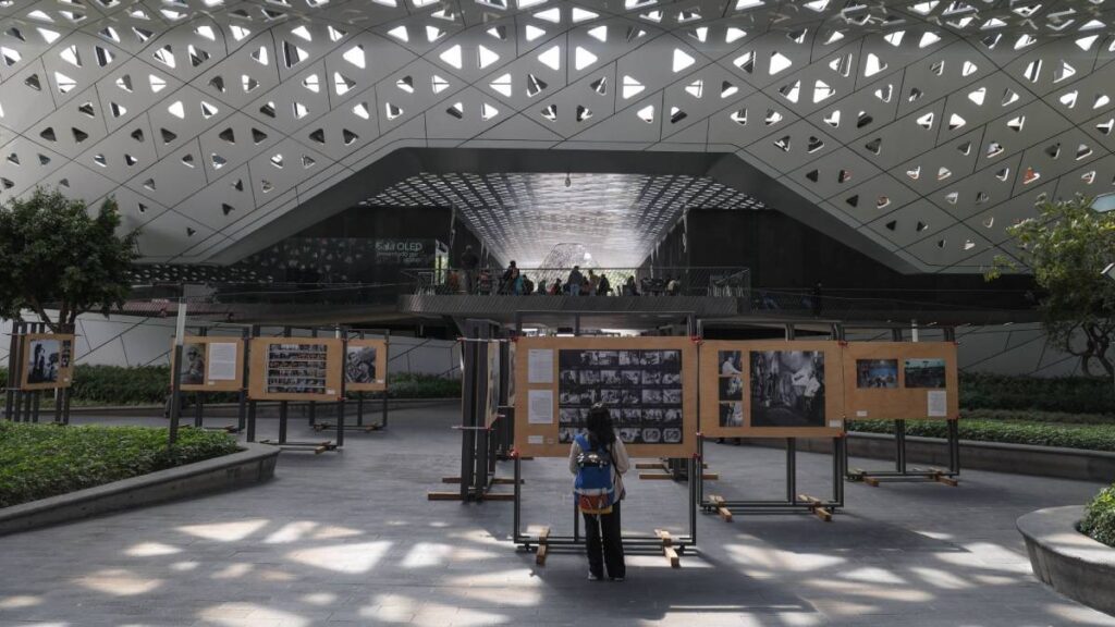 “Lady Cineteca” tuvo que ser contenida por sus acompañantes.