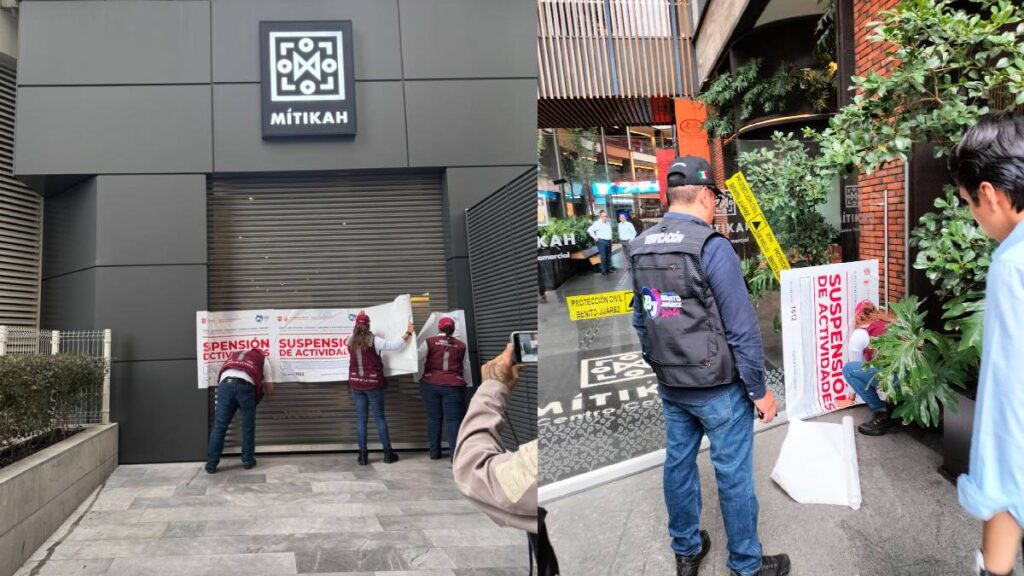 Tras desplome de elevador que dejó dos heridos, Plaza Mítikah fue cerrada y suspendida por autoridades de Benito Juárez; revisarán medidas de seguridad.
