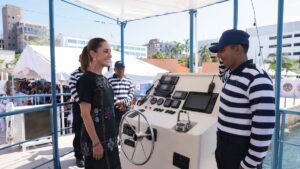 Sheinbaum encabeza inauguración del Marinabús en Acapulco, Guerrero
