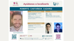 Emiten ficha de desaparición para localizar a Roberto Castañeda Cazárez