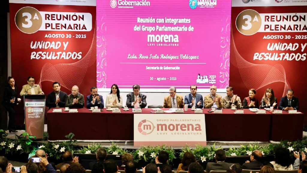 Rosa Icela Rodríguez llamó a diputados de Morena a mantener la austeridad como principio de la 4T y destacó logros rumbo al Primer Informe presidencial