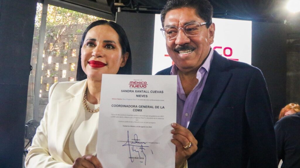 Sandra Cuevas se une a México Nuevo; irá por Jefatura de Gobierno de CDMX en 2030