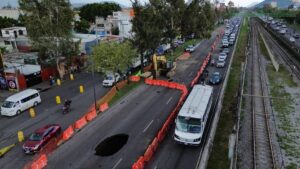 Socavón en Zaragoza quedará totalmente reparado el próximo domingo