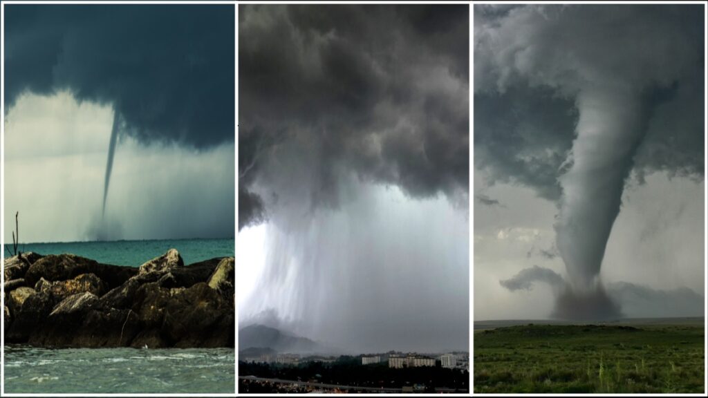 ¿Cuál es la diferencia entre ciclón, tromba marina y tornado?