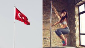 Turista provoca indignación en Turquía tras bailar pole dance en el asta de la bandera